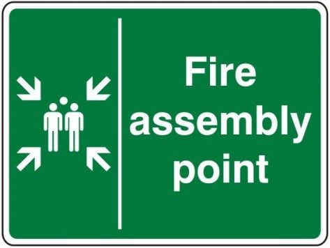 fire assembly point sign