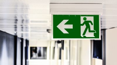 Fire exit sign