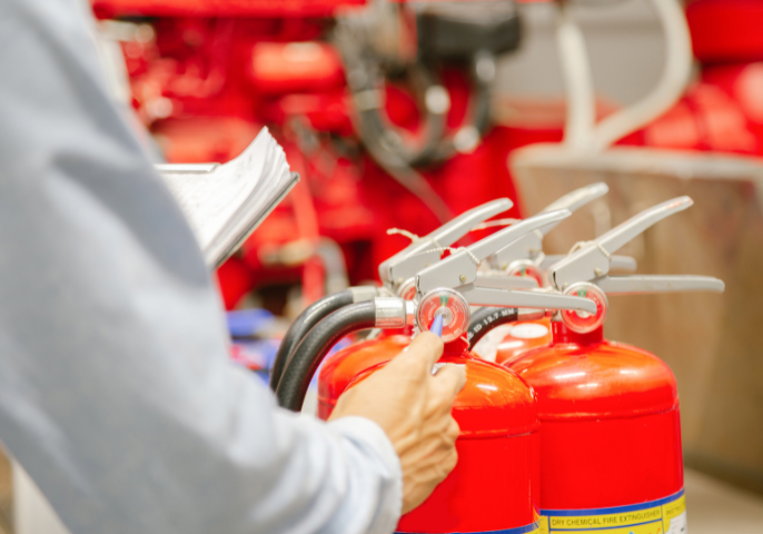 Fire extinguisher inspection